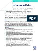 Unilever Environmental Policy PDF