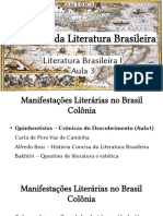 A GENESE DA LITERATURA BRASILEIRA