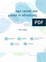 Language Variety and Gender in Advertising