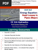 Energy Equation-Head Losses (Major) in Pipes-SC