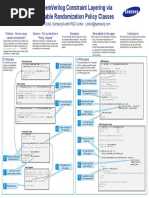 Systemverilog Constraint Layering Via Reusable Randomization Policy Classes Poster