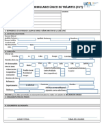 Formulario único de trámites FUT