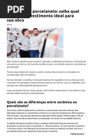 Cerâmica X Porcelanato