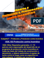 OSHA Subparte F - Proteccion Contra Incendios