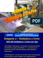 OSHA Subparte J-Soldadura