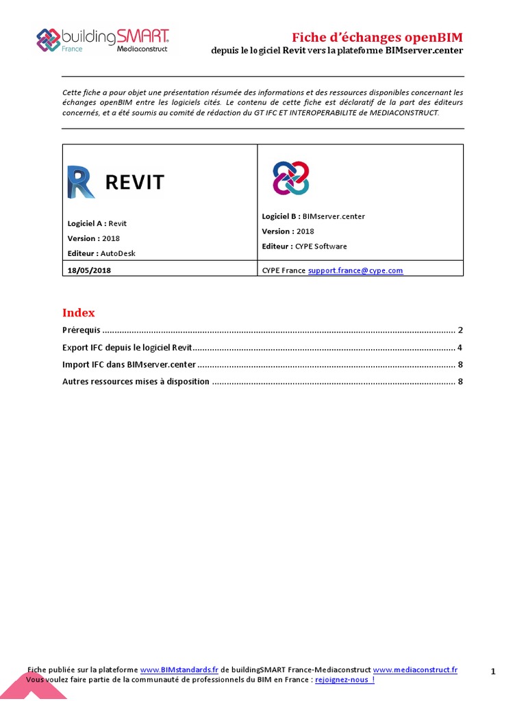 Export IFC Revit vers BIMserver.center | PDF | Building information ...