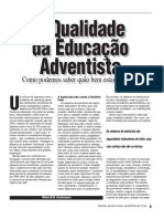 A Qualidade da Educação Adventista