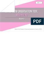 COT Beginning 2019 Rubric