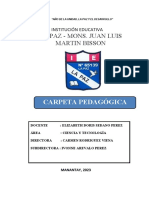 La Paz - Mons. Juan Luis Martin Bisson: Carpeta Pedagógica