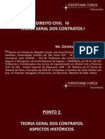 CONTRATOS I - Ponto 2 - Teoria Geral Dos Contratos - Aspectos Históricos + Consumidor - 2018