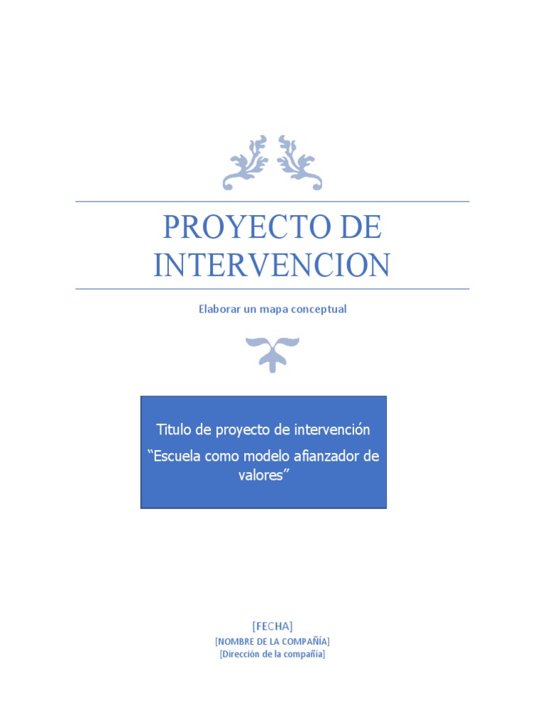 ADA 1 Ramon Garcia PROYECTO DE INTERVENCION | PDF | Cognición | Metodología