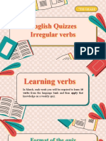 Irregular Verbs Quizzes 7th Grade