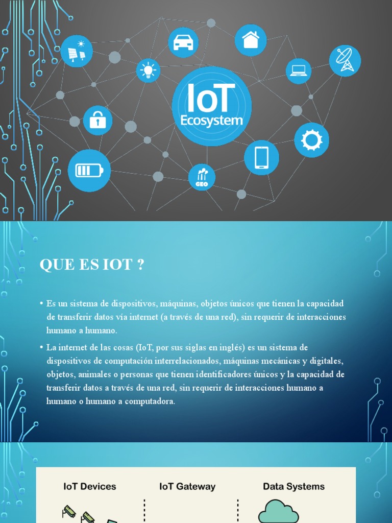 Introducción a IoT y Big Data Analítica | PDF | Internet de las Cosas ...