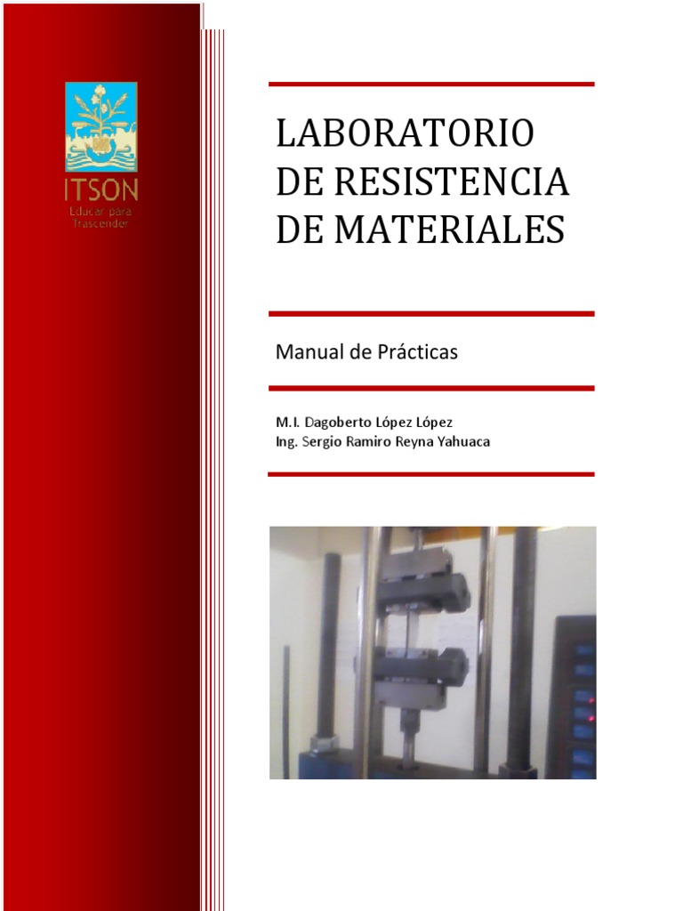 Manual de Prácticas de Resistencia de Materiales | PDF | Deformación ...