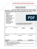 Form Training & Ikatan Dinas