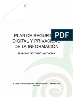 V0. Plan de Seguridad Digital y Privacidad de La Información