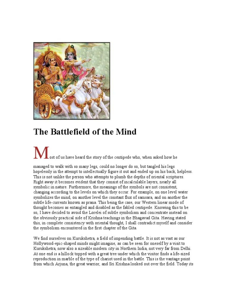 The Battlefield of The Mind PDF Bhagavad Gita Krishna