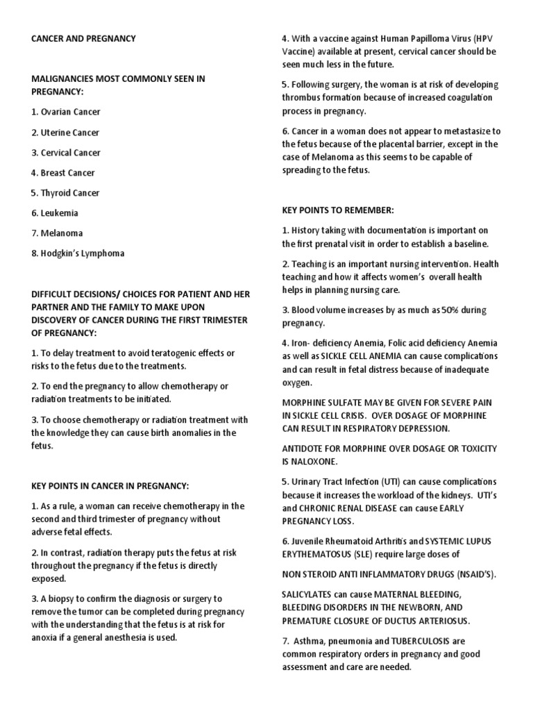 Cervical Cancer Management in Pregnancy | PDF | Cancer | Childbirth