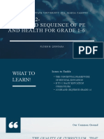 Chapter 2 - Scope and Sequence of Pe and Health For Grade 1-6