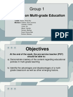 Group 1 Multi Grade Teaching PDF