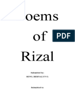 Poems of Rizal by Seno, Bernalyn O