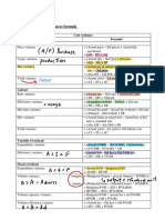Formula List of Basic Variance PDF