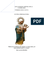 Texto para La Novena Virgen de La Candelaria