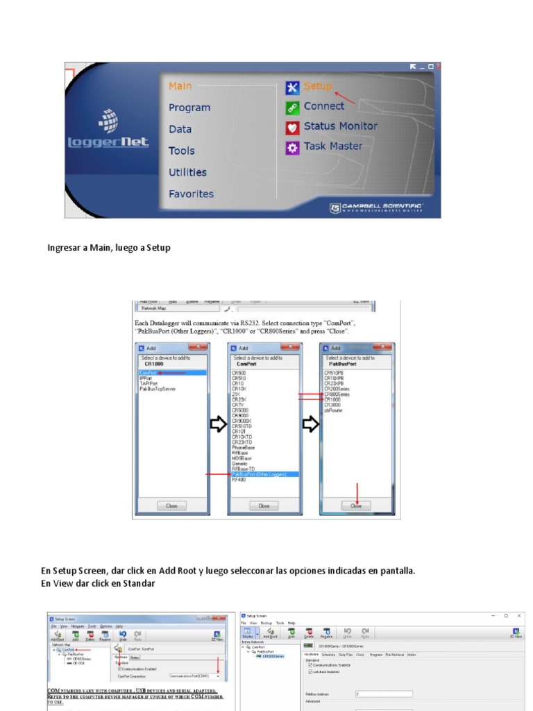 Tutorial Descarga LoggerNet | PDF