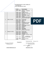 Jadwal Kegiatan Perjusami