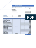 Presupuesto Administración