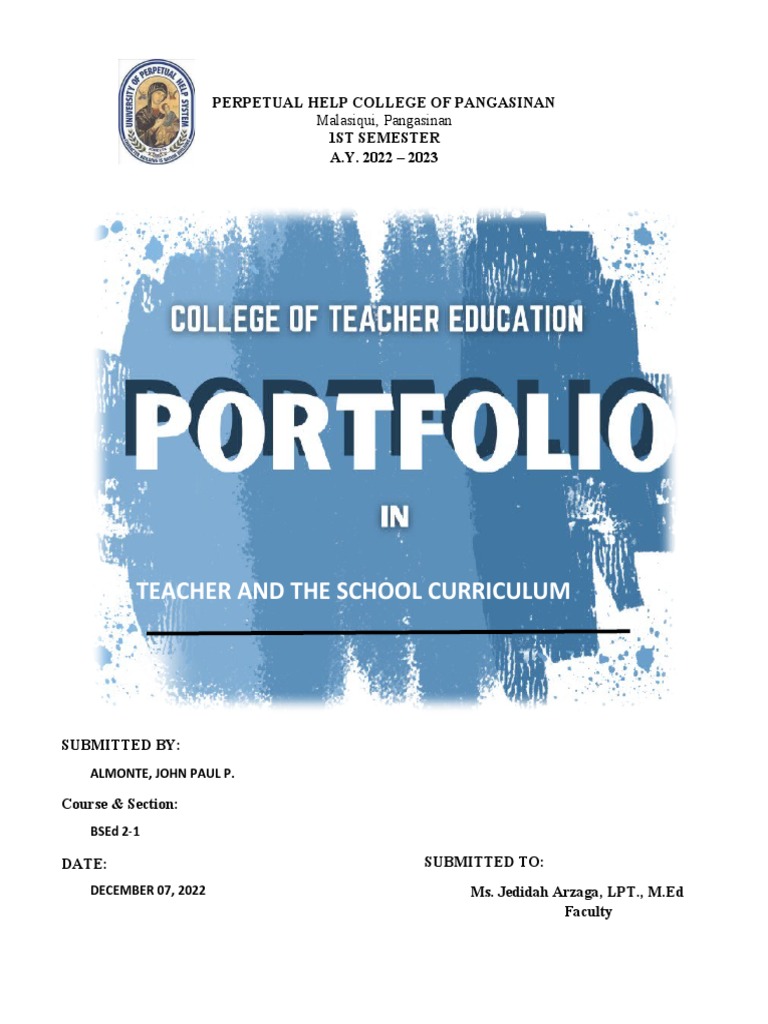 The Teacher And The School Curriculum 1 Pdf Curriculum Learning