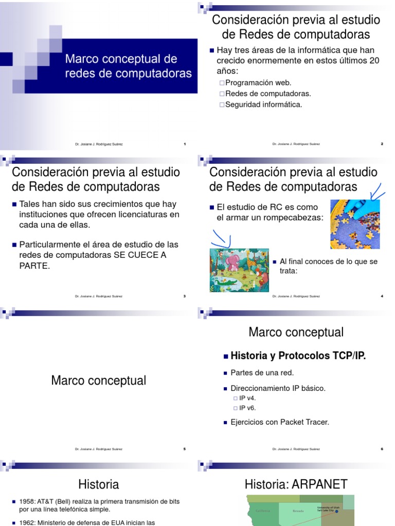 Marco Conceptual de Redes de Computadoras Apu1 | PDF | Medio de ...