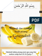 Literasi Sejarah Dan Manfaat Buah Pisang Cavendish