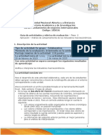 Guía de Actividades y Rúbrica de Evaluación - Unidad 1 - Paso 2 - Análisis de Comportamiento de Los Indicadores Macroeconómicos