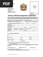 Nursing and Midwifery Registration Application.. Uae