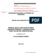 Manual Detallado para Planos Arquitectonicos y Constructivos para Taller de Construccion (Ribera)