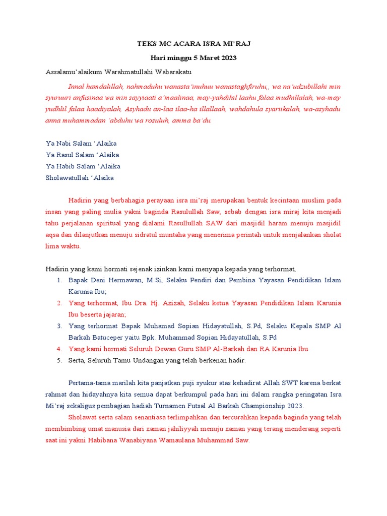 Teks mc isra miraj pdf