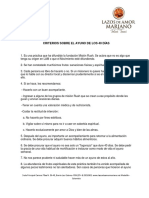 Criterios Sobre El Ayuno de Los 40 Días