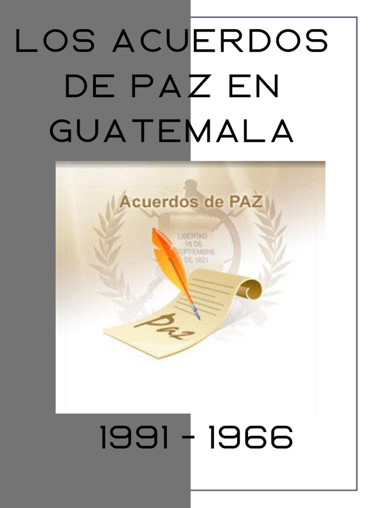 Los Acuerdos de Paz en Guatemala | PDF