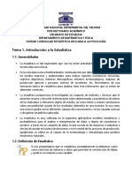 Tema 1. Introducción A La Estadística PDF