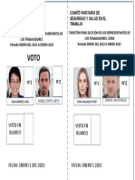 Tarjetónes Votaciones Comite de Convivencia 2