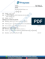 Prayaas Maths Paper 8