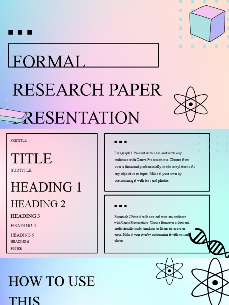 Pastel Multicolor Gradient Formal Research Paper Presentation PDF