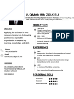 RESUME Example