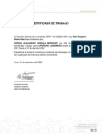 Constancia de Trabajo - Sergio Ardilla Berrospi PDF