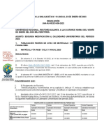 Alcance #4 A La Una Gaceta N°1 Al 23 de Enero 2023 Segunda Modificación Al Calendario Universitario Del Período 2023 Una-Ra-Reso-008-2023 PDF