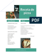Receta para Pizza PDF