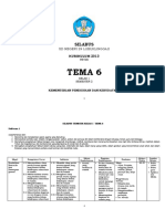 Silabus Kelas 1 Tema 6