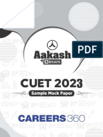 CUET Sample Paper 2022 With Solutions by Aakash PDF