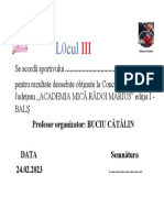 Diploma Locul 3